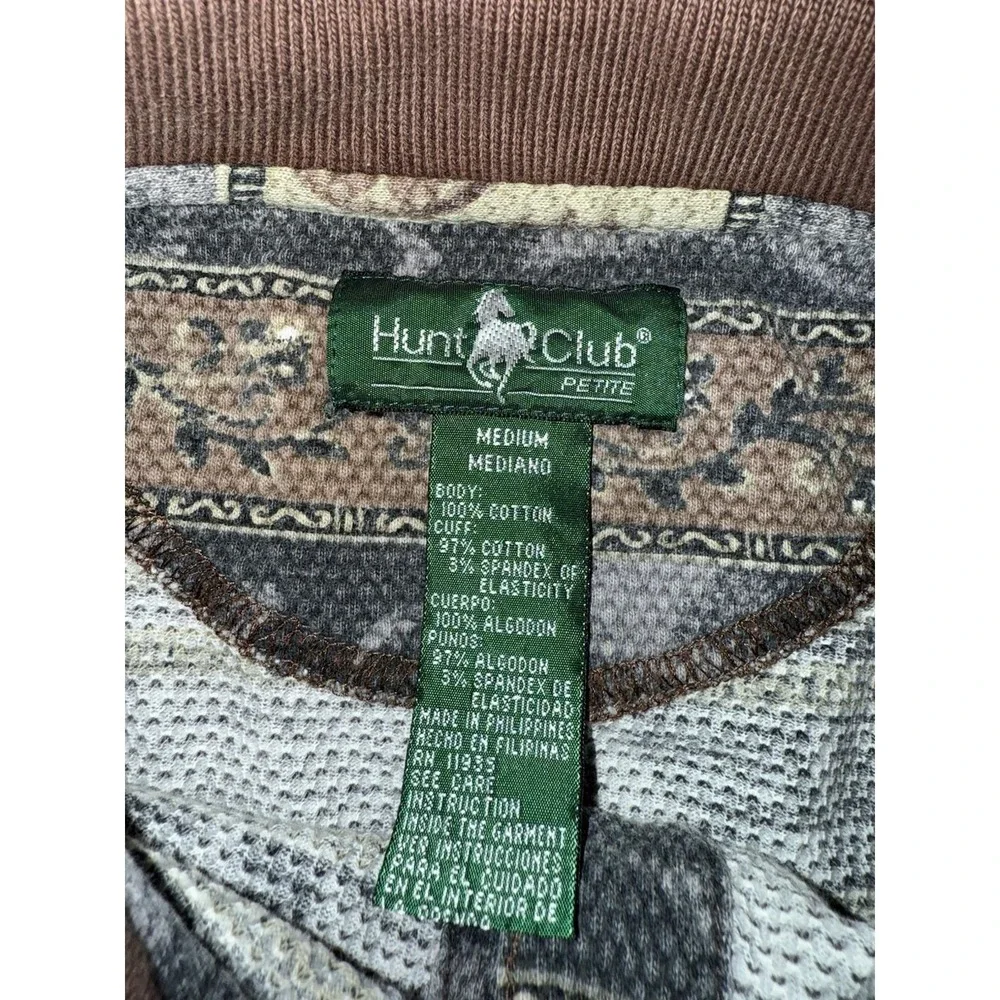 Hunt Club VTG 90s Polo Shirt Multicolor Geometric Shapes‎ Adult Sz M Medium - Picture 2 of 4